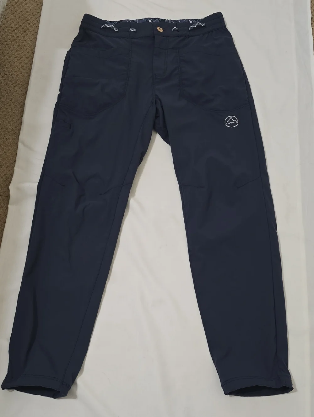 La Sportiva Men's Navy Stretch Jogger Pants S